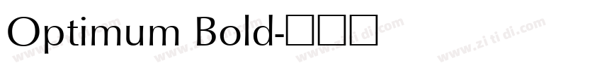 Optimum Bold字体转换